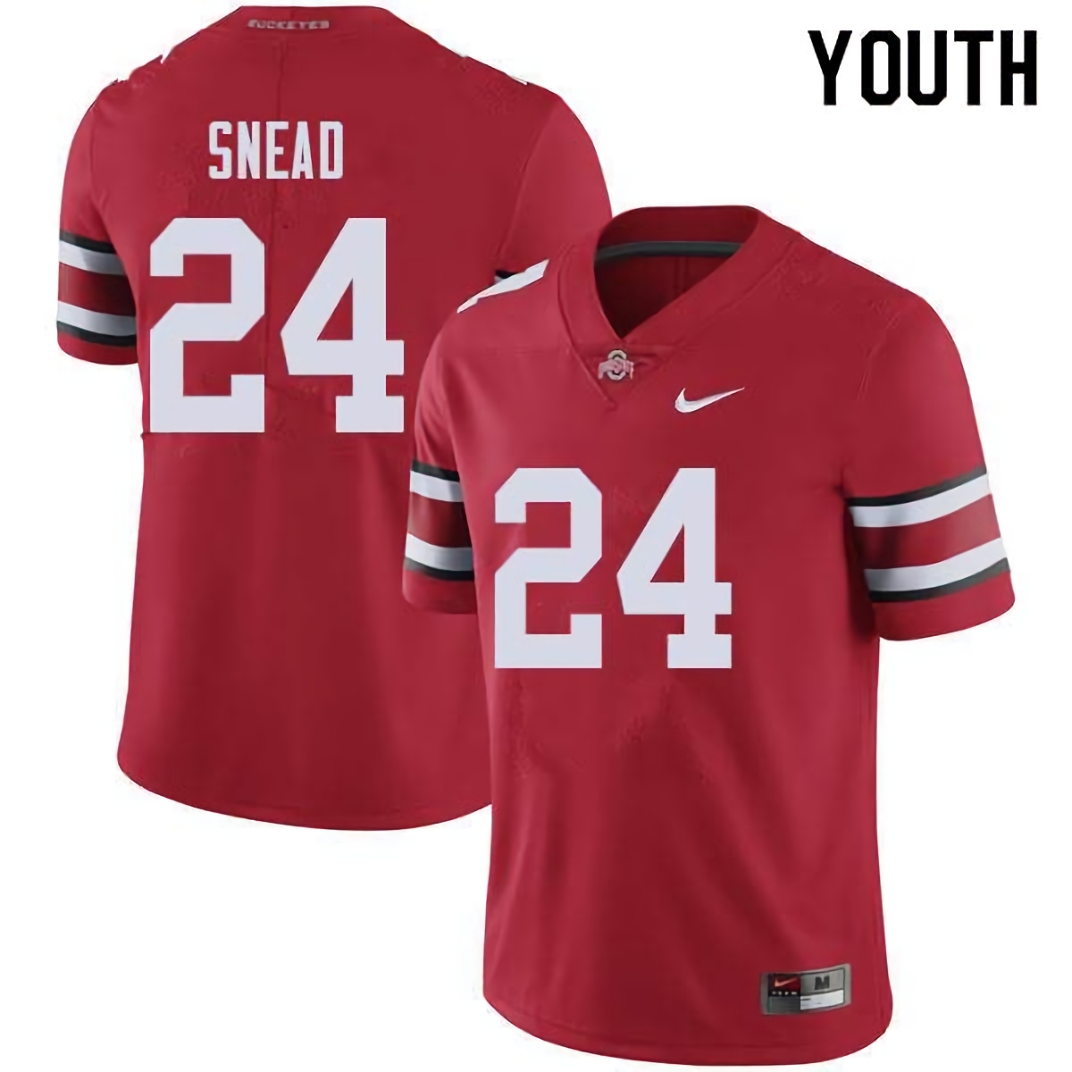 Brian Snead Ohio State Buckeyes Youth NCAA #24 Nike Red College Stitched Football Jersey CVH6756PD